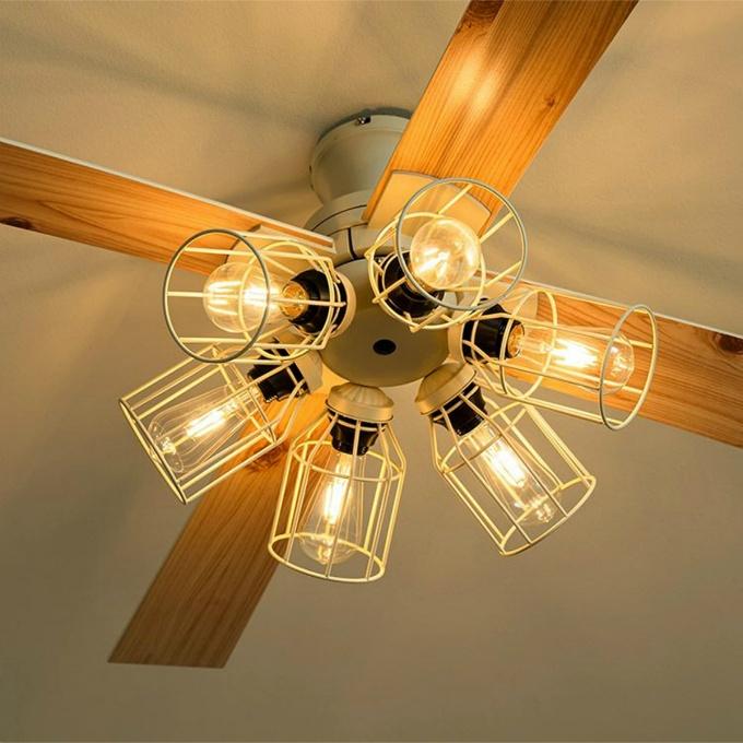 ジャヴァロエルフ JAVALOELF 照明 Modern Collection シーリングファン フィラメントLED 6灯 JE-CF048 【ご自宅配送限定】‥