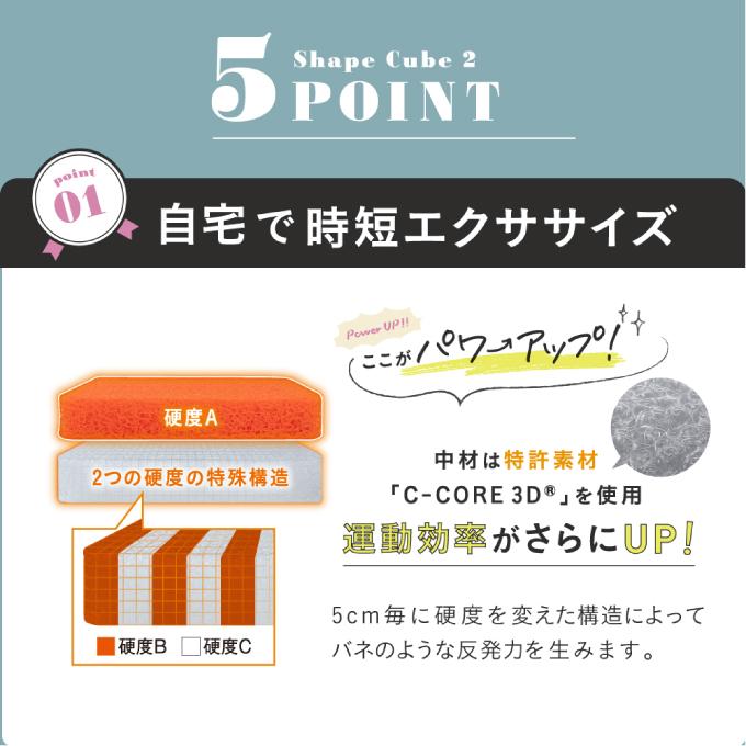 ジムテリア gymterior トランポリン シェイプキューブ 898 : ヒマラヤ