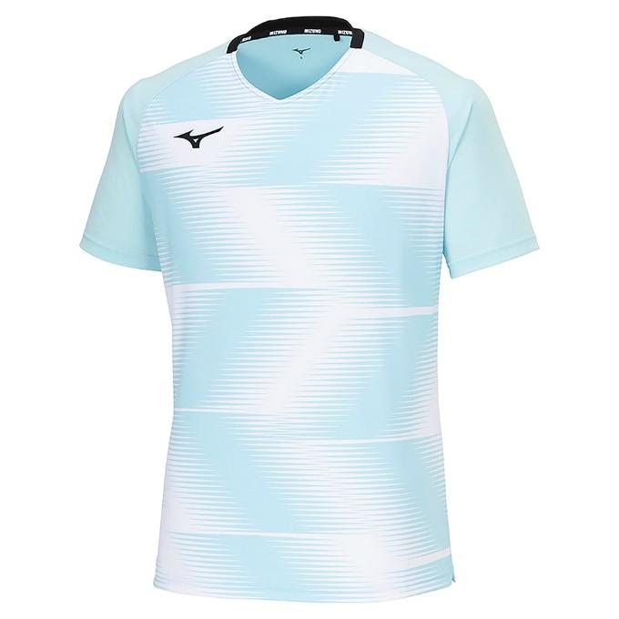 Mizuno バドミントンゲームシャツ XL 北海高校 MIZUNO（ミズノ） バドミントンウェア ゲームシャツ メンズ レディース