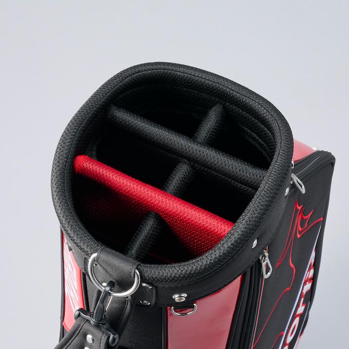 ルコック le coq sportif キャディバッグ 9.0型(BK×RED) ルコック le coq sportif キャディバッグ 9.0型(BK×RED