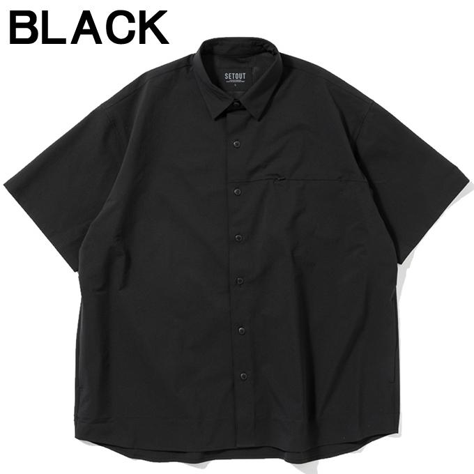SETOUT（セトアウト） 半袖シャツ メンズ ナチュラルテック SS ビッグ