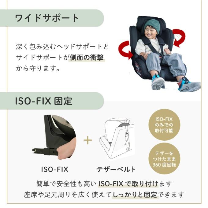 ☆KISSBABY BBチャイルド&ジュニアシートISOFIX SI097098099 R129適合