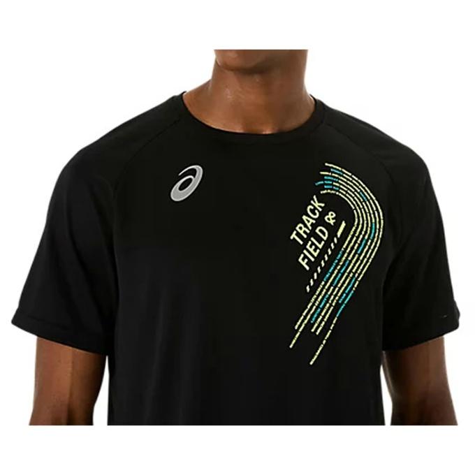 アシックス 陸上 ウェア 半袖Tシャツ メンズ トラックグラフィックショートスリーブトップ TRACK GRAPHIC SHORT SLEEVE TOP 2091A749-001 asics | ASICS | 03
