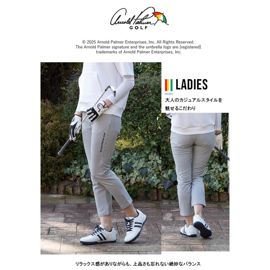 アーノルドパーマー arnold palmer ゴルフウェア アンクルパンツ レディース ストレッチサッカーアンクルパンツ AP220307D02 | Arnold Palmer | 01