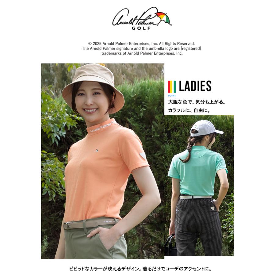 アーノルド パーマー 半袖 ストレッチ モックネック シャツ XL グリーン Arnold Palmer（アーノルドパーマー） ゴルフウェア 半袖シャツ