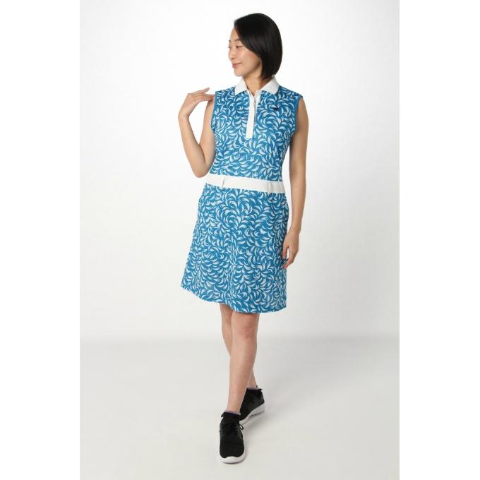 ルコックゴルフ レディース 総柄 ノースリーブ ワンピース 2025年春夏モデル LG5SOP80L le coq sportif（ルコックスポルティフ） ゴルフウェア ワンピース