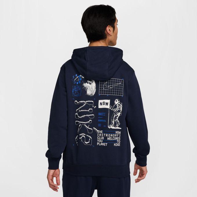 ナイキ FCRB NIKE スウェット パーカー フーディ 星柄 M 紺色 刺繍 NIKE（ナイキ） スウェットパーカー メンズ CLUB 裏毛フードスウェット