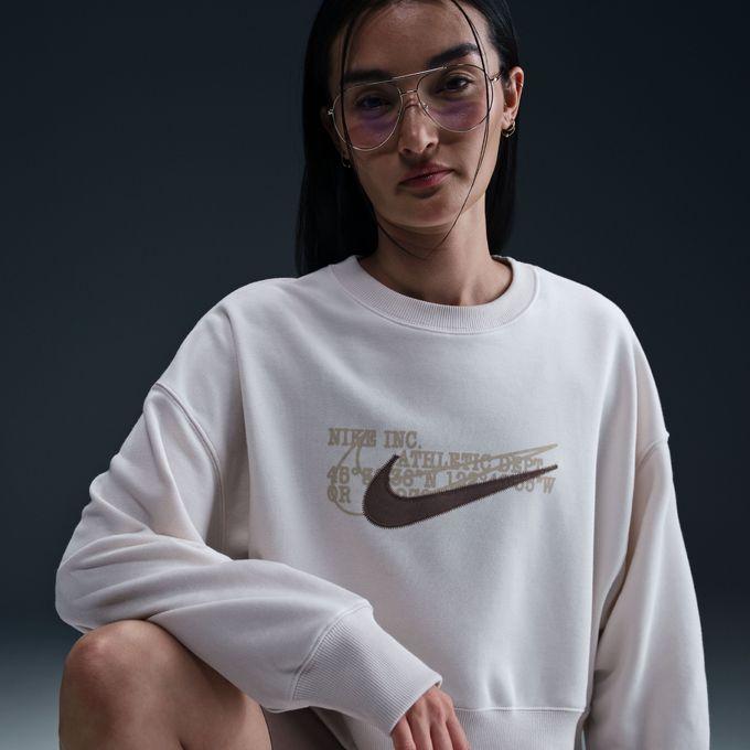 にこちゃんNIKE スウェットレディース&枕 Shop Nike NSW Phoenix Fleece Oversized Crew-Neck Logo Sweatshirt