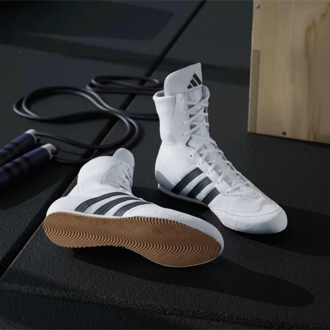  ボクシングシューズ ハイカット ホワイト adidas（アディダス） ボクシングシューズ メンズ レディース Box Hog