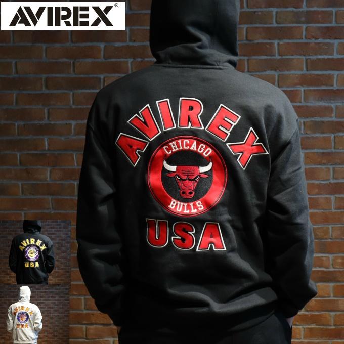 AVIREX×NBA アヴィレックス フーディー HOODIE 7835131003 【ご自宅配送限定】‥ AVIREX（アヴィレックス） ☆AVIREX×NBA フーディー HOODIE 7835131003