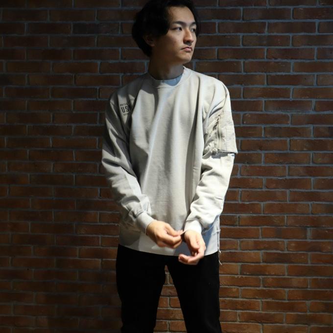 AVIREX×NBA アヴィレックス FADE WASH MIL. POCKET SWEAT フェイドウォッシュ ミリタリーポケット スウェット 7835132011 【ご自宅配送限定】‥ ☆AVIREX×NBA アヴィレックス FADE WASH MIL. POCKET SWEAT フェイド