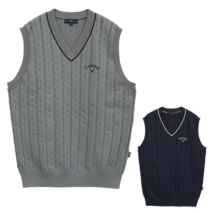 Callaway キャロウェイ ゴルフウェア ニットベスト メンズ MVネック
