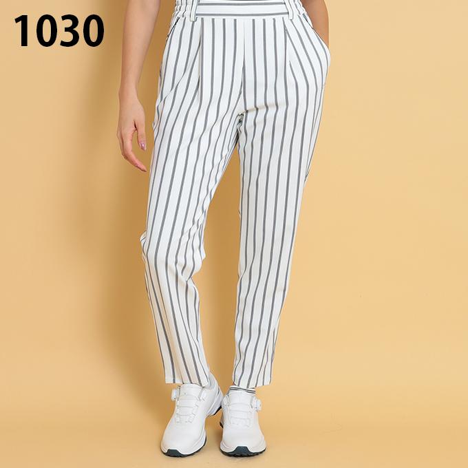 キャロウェイ ゴルフウェア ロングパンツ レディース ストライプジョガーパンツ C25126204 Callaway Callaway（キャロウェイ） ゴルフウェア ロングパンツ レディース