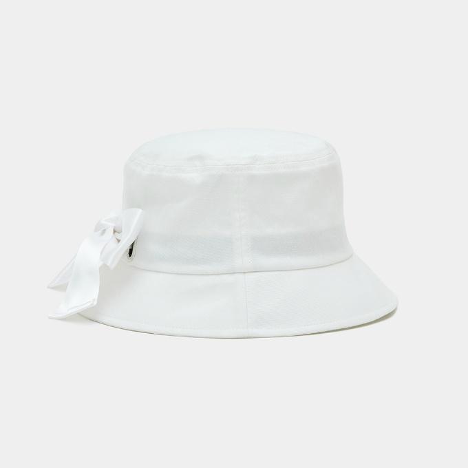 白いリボン付きゴルフハット Callaway キャロウェイ ゴルフ ハット レディース リボン付