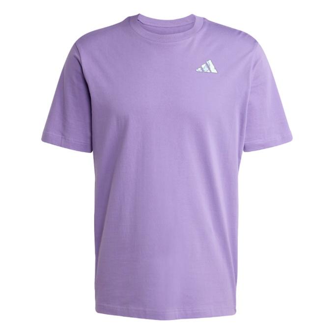 アディダス　Tシャツ　半袖　リンガー　パープル　くすみ adidas（アディダス） Tシャツ 半袖 メンズ Earth Day グラフィック
