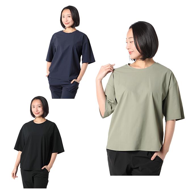 アンドライフ &life Tシャツ 半袖 レディース 冷感ナイロン汗染防止