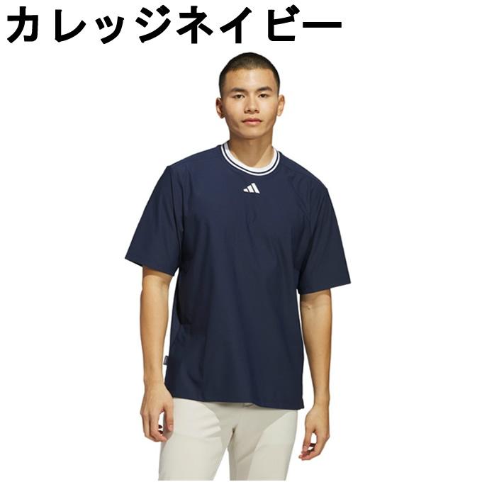 アディダス ゴルフウェア ポロシャツ 半袖 メンズ ビヨンド ザ コース ツイストニット クルーネック半袖ポロ KUH52 adidas_2