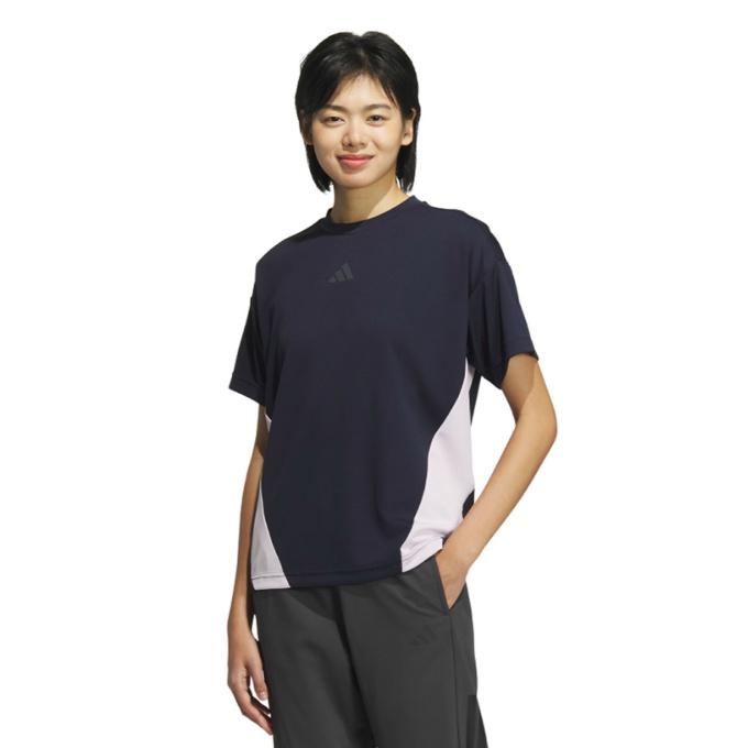 adidas（アディダス） Tシャツ 半袖 レディース カラーブロック 半袖T