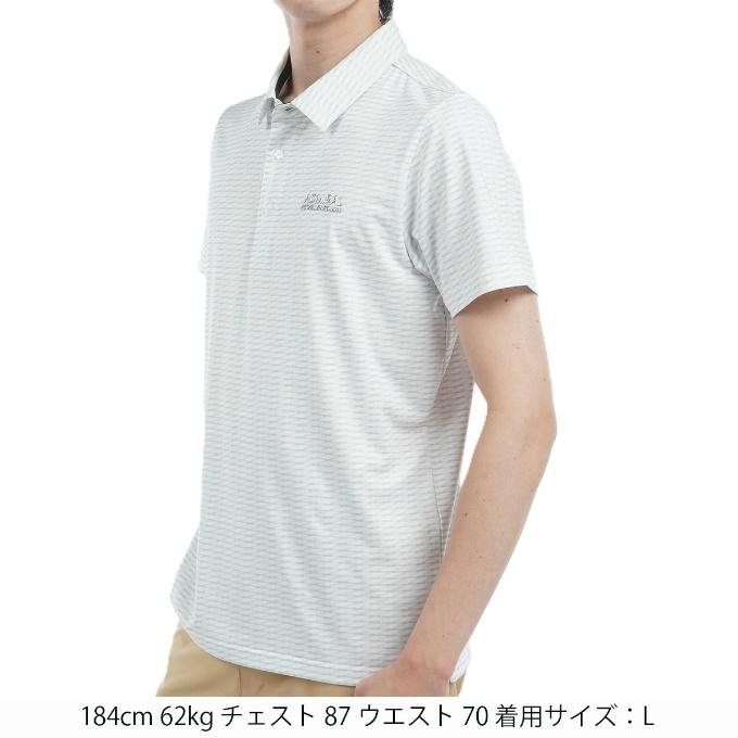 アドミラル Admiral ゴルフウェア ポロシャツ 半袖 メンズ 小紋柄