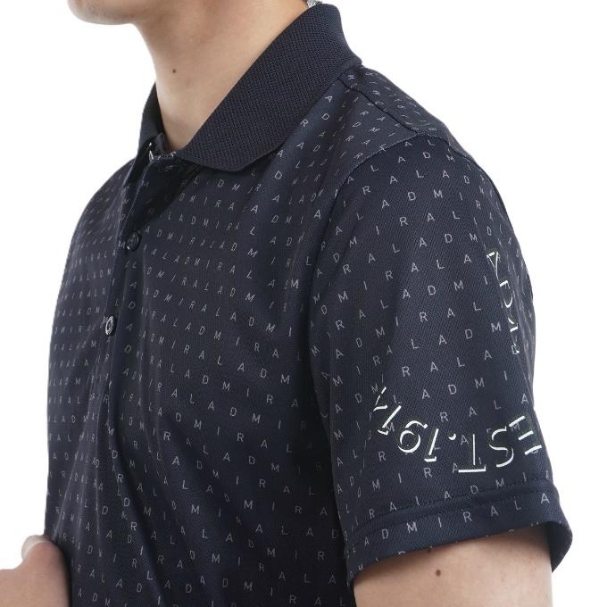 Admiral アドミラル ゴルフウェア ポロシャツ 半袖 メンズ モノグラム