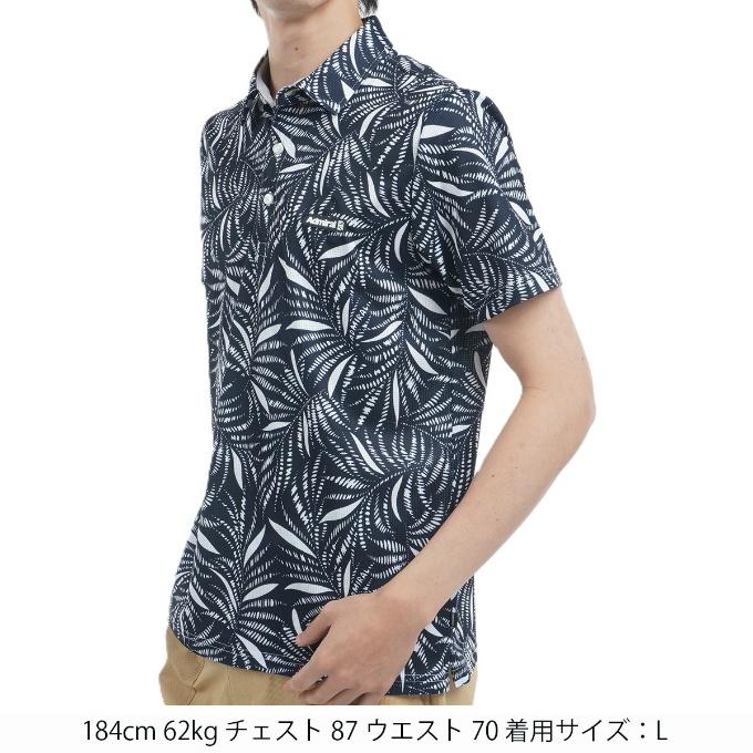 アドミラル　Admiral　ストレッチ 花柄プリント 半袖ポロシャツ アドミラル Admiral ストレッチ 花柄プリント 半袖ポロシャツ Admiral