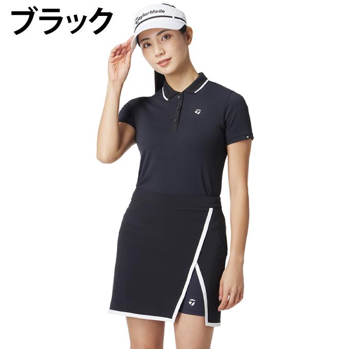 テーラーメイド　ゴルフウェア　半袖ポロシャツ　 M サイズ　ライトブラック TaylorMade（テーラーメイド） ゴルフウェア ポロシャツ 半袖