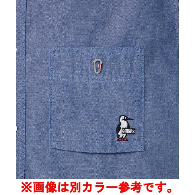 チャムス CHUMS 半袖シャツ メンズ ヤーンダイドシャンブレーショートスリーブシャツ CH02-1235の画像