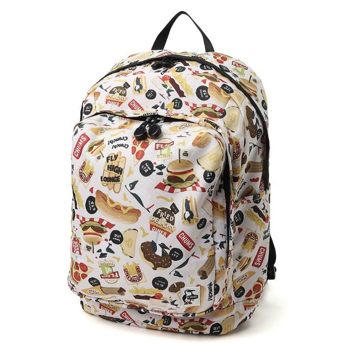 チャムス CHUMS バックパック メンズ レディース リサイクルアウトバックデイパック CH60-3846-FAST FOOD CHUMS（チャムス） バックパック メンズ レディース リサイクル