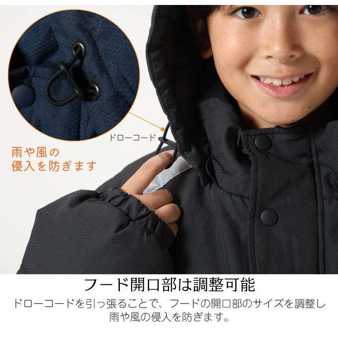 ベンチコート キッズ ジュニア 子供 ジャケット フード付き 子供服