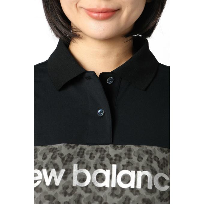 ニューバランスゴルフ　レオパード柄ポロシャツ&スカートセットアップ　サイズ０ New Balance（ニューバランス） ゴルフウェア ポロシャツ 半袖