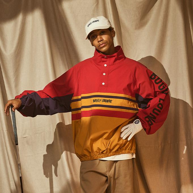 ボギーラウンジ BOGEY LOUNGE ゴルフウェア ブルゾン メンズ ハーフ釦