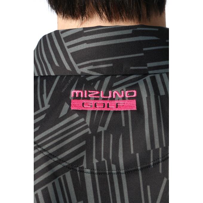 MIZUNO（ミズノ） ゴルフウェア ポロシャツ 半袖 メンズ 総柄プリント