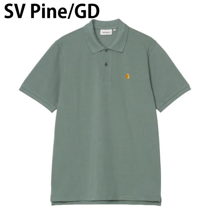 カーハート(Carhartt WIP) ポロシャツ 半袖 メンズ ショートスリーブチェイスピケポロ S/S CHASE PIQUE POLO I023807の画像