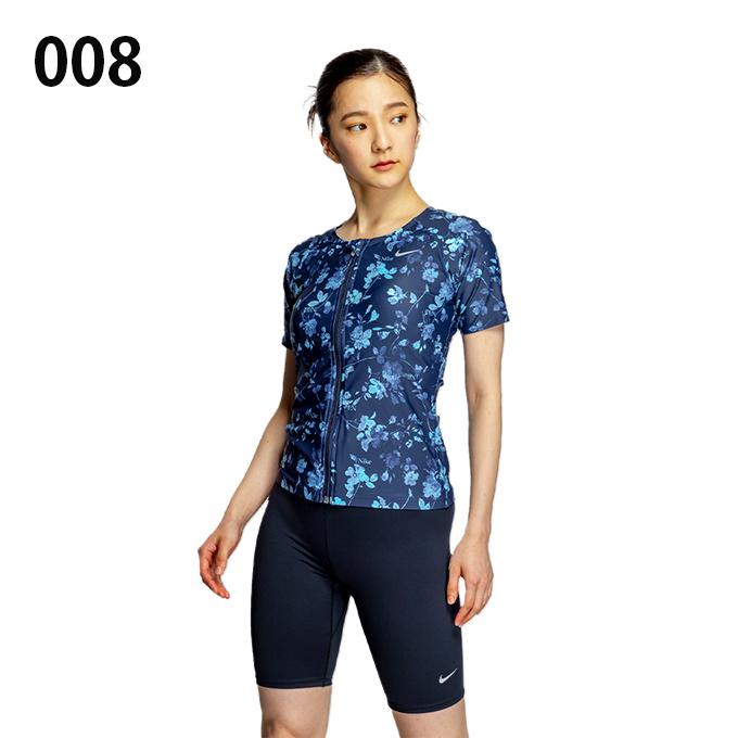 NIKE（ナイキ） フィットネス水着 セパレート レディース 総柄半袖
