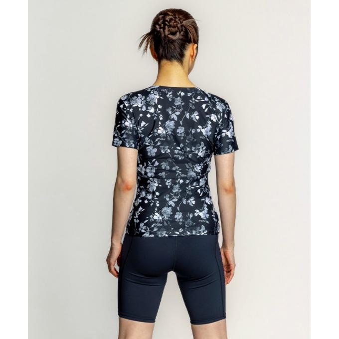 ナイキ NIKE フィットネス水着 セパレート レディース 総柄半袖フルジップセパレーツ 2993149 NIKE（ナイキ） フィットネス水着 セパレート レディース 総柄半袖