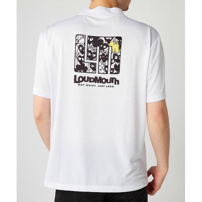 ホ*ー様 新品未使用【ラウドマウス　ゴルフ】メンズ　半袖　モックネックウェア X LOUDMOUTH（ラウドマウスゴルフ） ラウドマウス ゴルフウェア 半袖