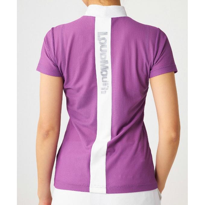 LOUDMOUTH 〘ラウドマウス　レディースゴルフウェア半袖　ピンク柄〙 LOUDMOUTH ラウドマウス ゴルフウェア 半袖シャツ レディース