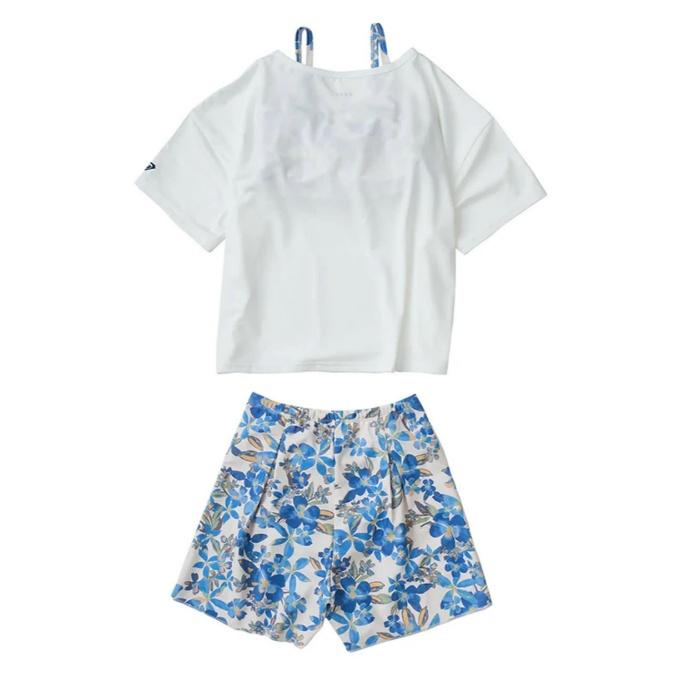 ROXY xsサイズ 小学生女の子 145から150センチぐらい ほぼ新品 格安 ROXY（ロキシー） 水着 セパレート 女の子 ジュニア MINI ARTSY FLORAL