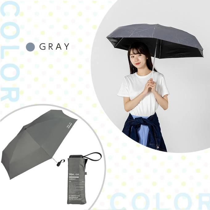 【晴雨兼用/抗菌防臭】ストラップシューズ2足とコンパクト日傘　雨具3点セット Wpc. 日傘 折り畳み 晴雨兼用 折り畳み傘 IZAコンパクト 53 ZA020 雨傘
