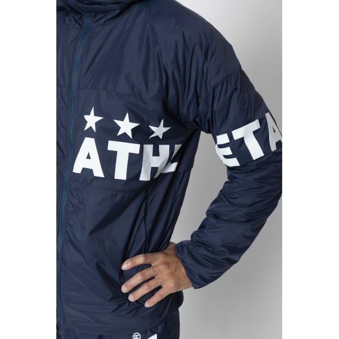 ATHLETA アスレタ ウィンドブレーカー ナイロンジャケット O 白×青 ATHLETA（アスレタ） サッカーウェア ウインドブレーカージャケット