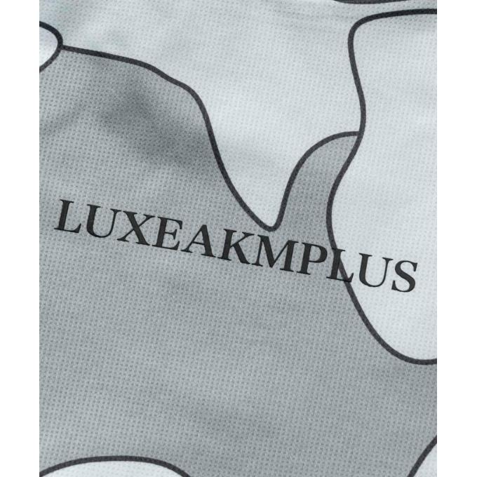 LUXEAKMPLUS ロゴプリント XL半袖シャツ LUXE AKM PLUS リュクスエイケイエムプラス ゴルフ ロゴパターン 半袖