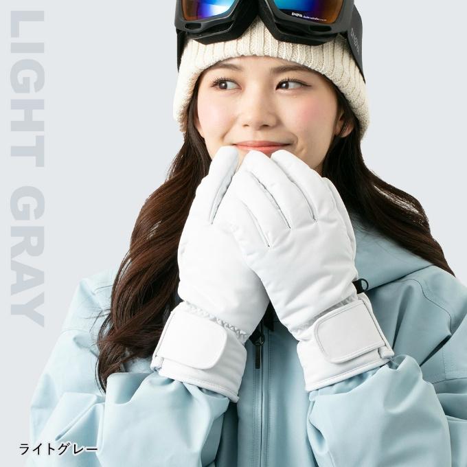 スキー スノーボード グローブ レディース 5本指 耐水圧20000mm スマホ