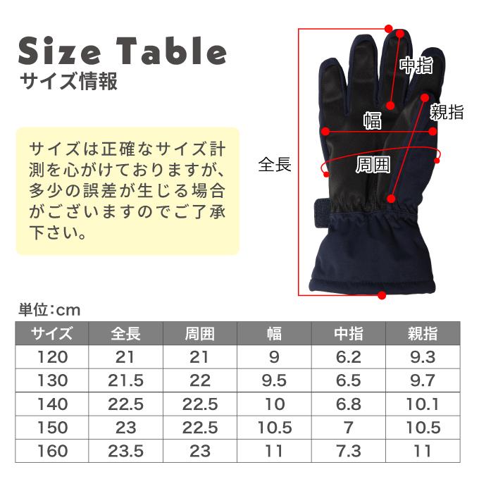 スキー スノーボード グローブ キッズ 防水 撥水 防寒 防風 五本指