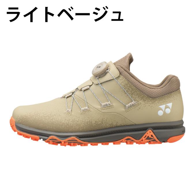 YONEX ゴルフシューズ ベージュ BOAシステム YONEX（ヨネックス） ゴルフシューズ スパイクレス メンズ パワー