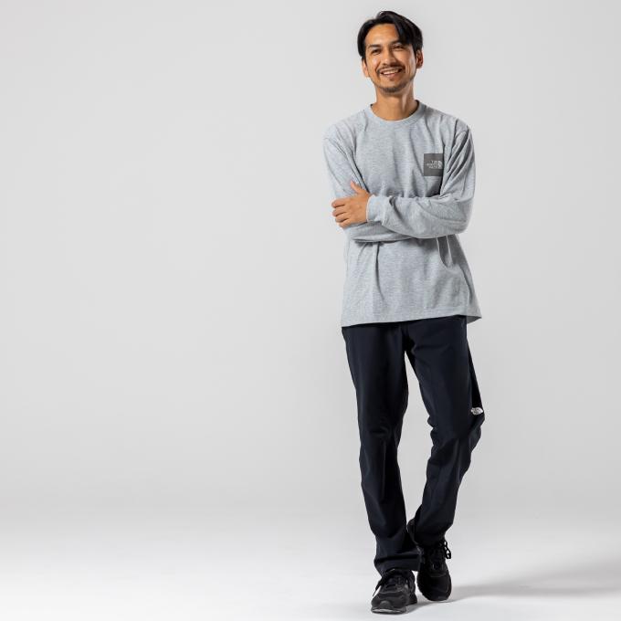 THE NORTH FACE（ザ ノースフェイス） メンズ L/S Square Logo Tee