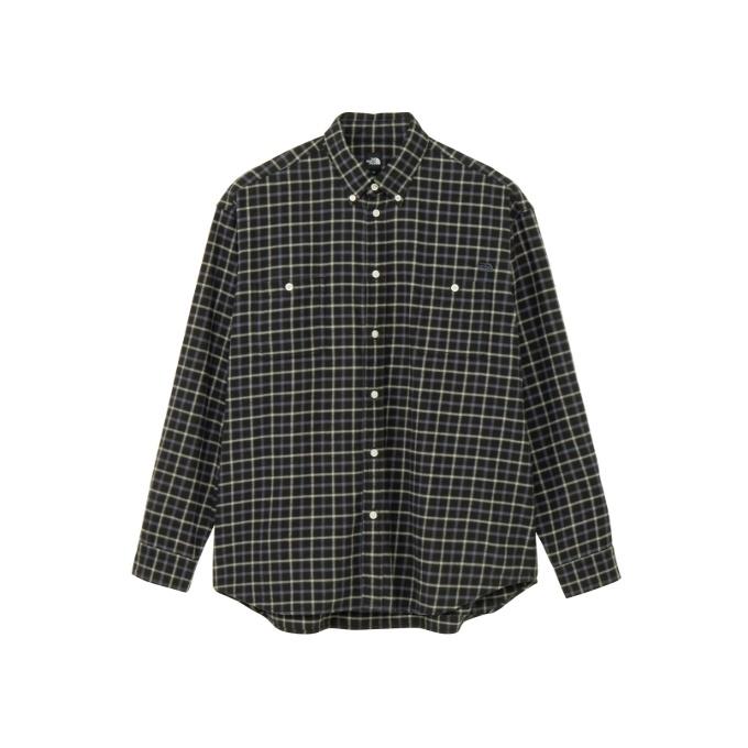 ザ・ノース・フェイス 長袖シャツ メンズ レディース ロングスリーブフロストフォージフランネルシャツ ユニセックス ブラック 黒 くろ クロ ノースフェイス NR62431-BL THE NORTH FACE（ザ ノースフェイス） 長袖シャツ メンズ レディース