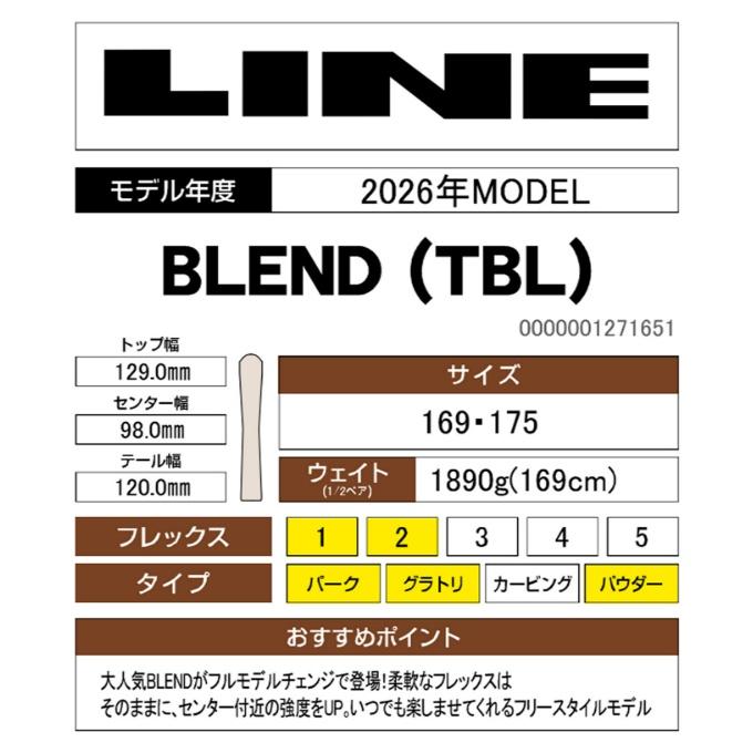 LINE BLEND ライン ブレンド2018-2019 178センチ cd96688.jpg