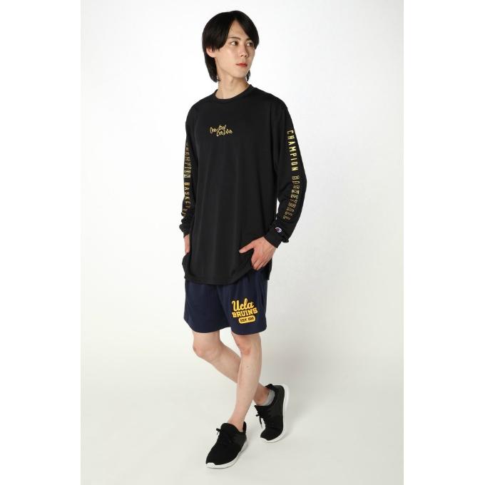 チャンピオンバスケットボールウォームアップシャツジャージ上L下M 黒 Champion（チャンピオン） バスケットボール 長袖シャツ メンズ ロング