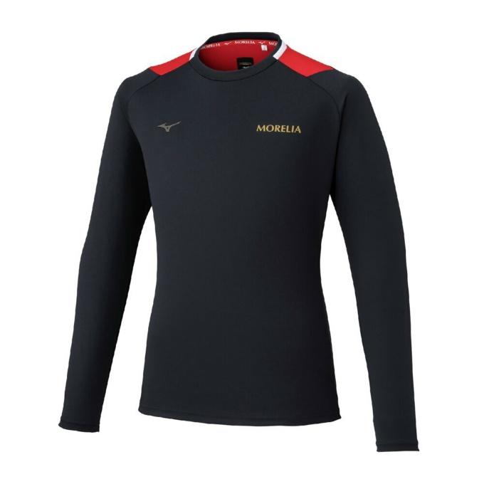 MIZUNO MORELIA プラクティスシャツ ブラック L MIZUNO（ミズノ） サッカーウェア プラクティスシャツ 長袖 メンズ ON