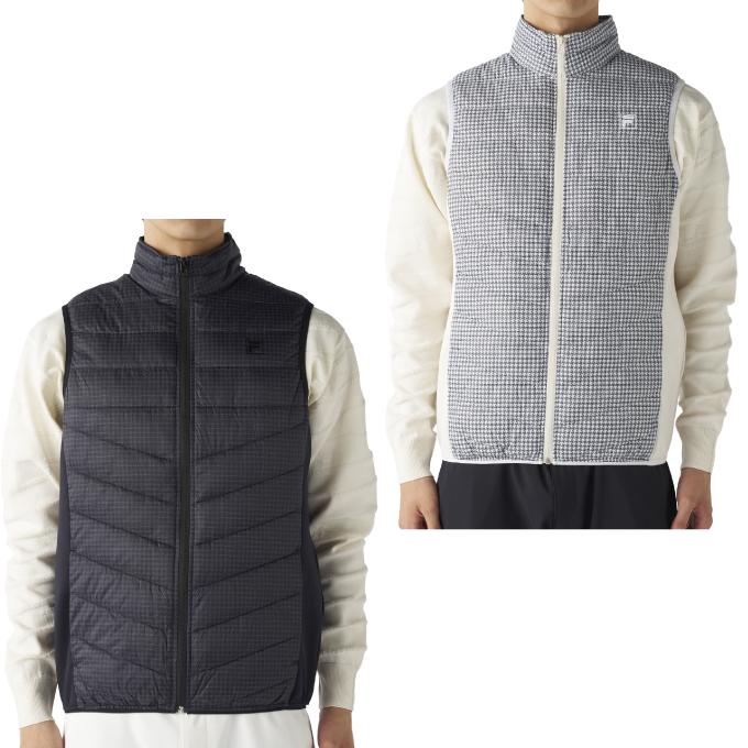 FILA（フィラ） ゴルフウェア アウターベスト メンズ 極薄ハイブリッド